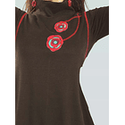 Vestido Jumper lanilla Meli Negro rojo SC ER 7