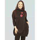 Vestido Jumper lanilla Meli Negro rojo SC ER 2