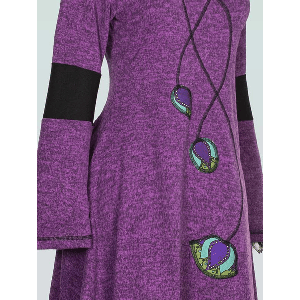 Vestido lanilla Amancay Morado sc 6