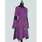 Vestido lanilla Amancay Morado sc 2