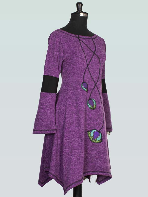 Vestido lanilla Amancay Morado