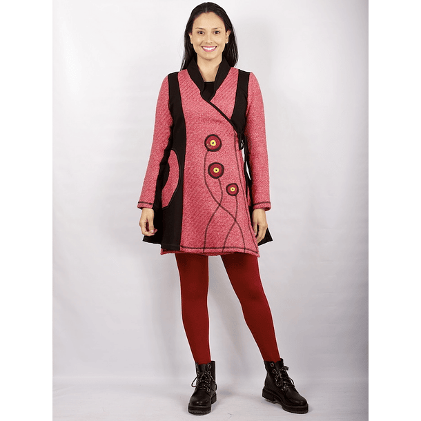 Chaquetón Frida en paño rojo SALE SOLO TALLA S 3