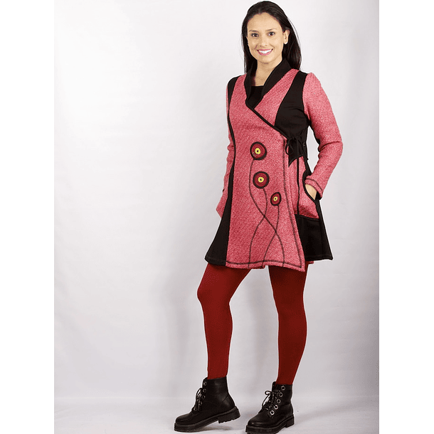 Chaquetón Frida en paño rojo SALE SOLO TALLA S 1