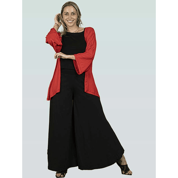 Tapado Kimono Alfonsina Rojo 2