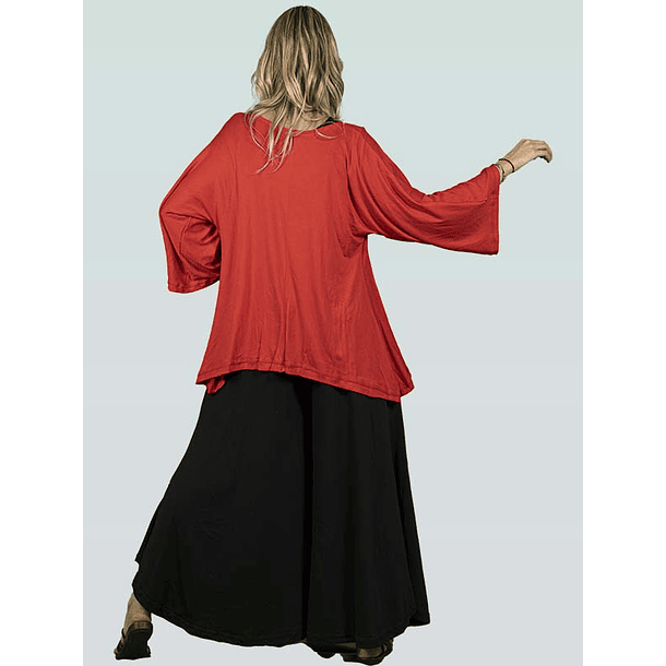 Tapado Kimono Alfonsina Rojo 5