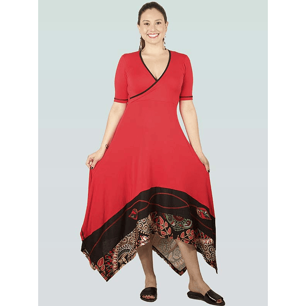 Vestido Sevilla rojo/negro SALE sc 2