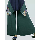 Pantalón palazzo algodón Valencia turques ks13 oscuro 3