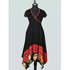  Vestido Sevilla Negro rojo  2