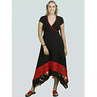  Vestido Sevilla Negro rojo  6