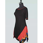 Polera Huapi Negro con rojo 7