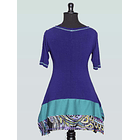 Polera  Maga morado turquesa SC 3