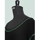 Vestido Kuyan negro verde  5