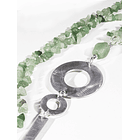 Collar Kila verde aluminio piedra 2