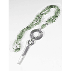 Collar Kila verde aluminio piedra 1