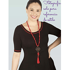 Collar árbol de la vida en ojo de tigre 6