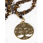 Collar árbol de la vida en ojo de tigre 2