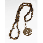 Collar árbol de la vida en ojo de tigre 1