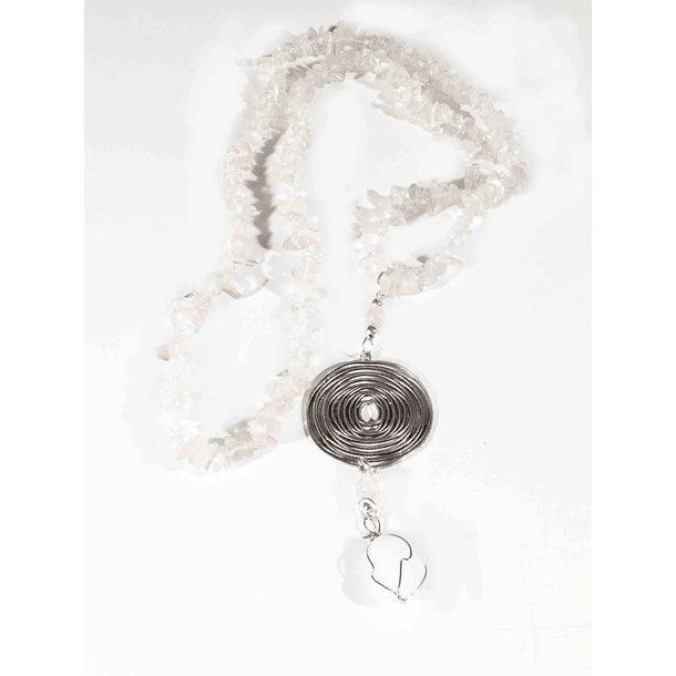 Collar espiral Blanco 1