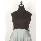 Vestido Imperio Acetato SALE solo  L   AL 2xl KS20 3