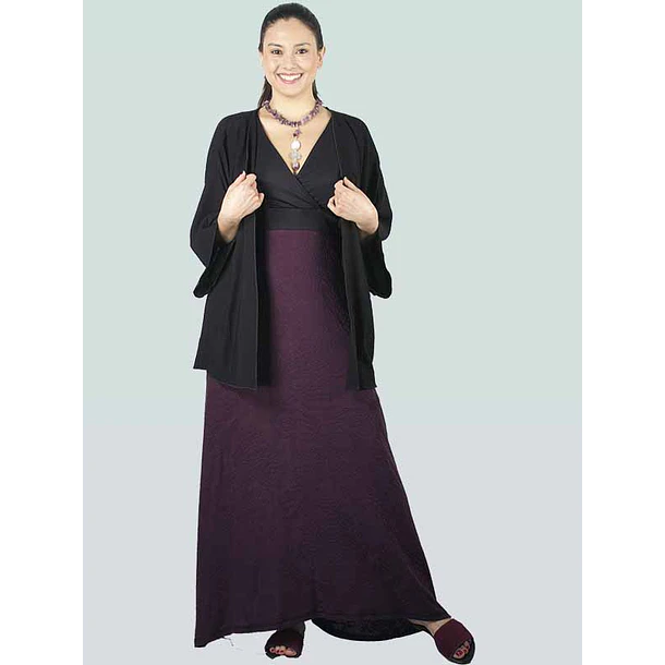 Vestido Flavia Negro morado ks20 SALE 4