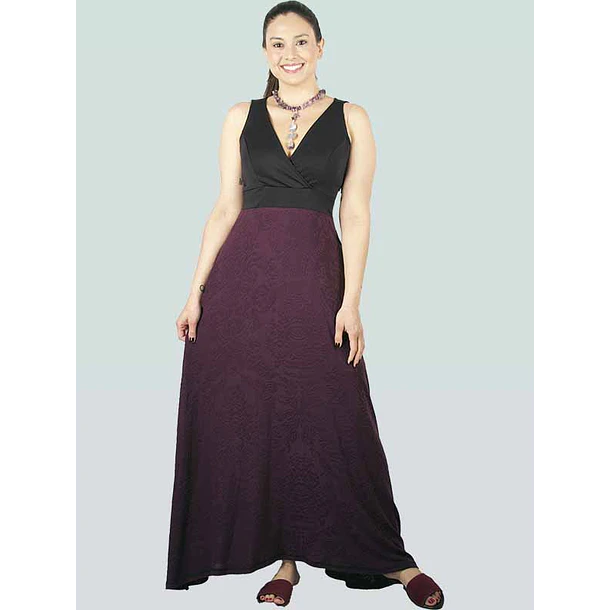 Vestido Flavia Negro morado ks20 SALE 3