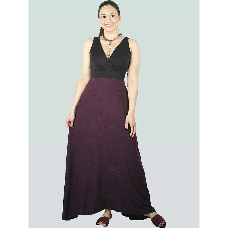 Vestido Flavia Negro morado ks20 SALE