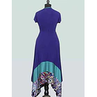 Vestido Sevilla Morado Turquesa  5