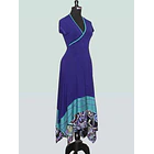 Vestido Sevilla Morado Turquesa  6