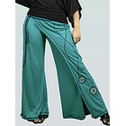 Pantalón pareo Delfina Turquesa 1