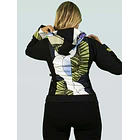 Chaqueta Gabardina Emilia flores negras  6
