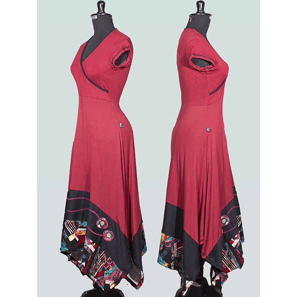 Vestido Sevilla Carmín  1