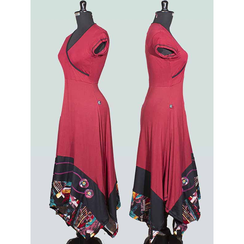 Vestido Sevilla Carmín 