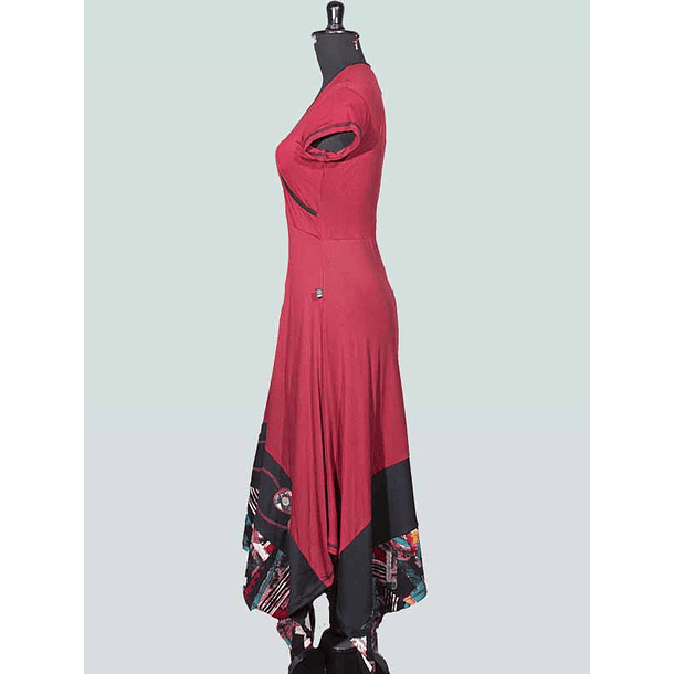 Vestido Sevilla Carmín  4