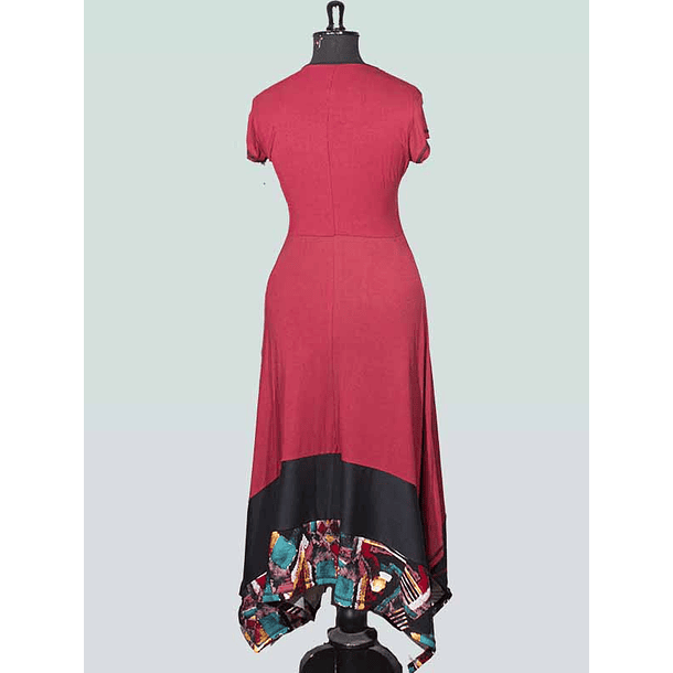 Vestido Sevilla Carmín  5