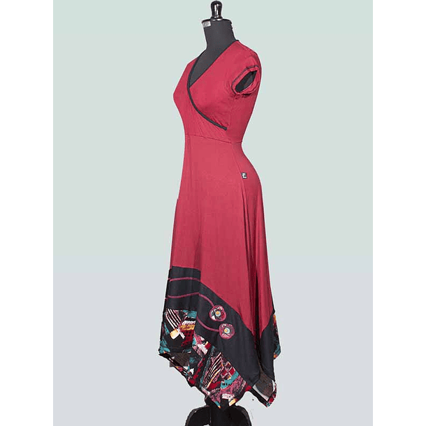 Vestido Sevilla Carmín  3