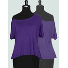 Polera asimetrica Andrea colores 3X2 4