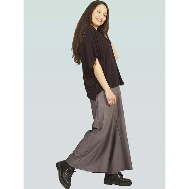 Pantalón palazzo Maida  gris 3X2  1