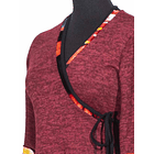 Vestido doble cruce Arrayan  Burdeo SC 5