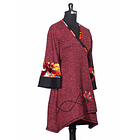 Vestido doble cruce Arrayan  Burdeo SC 6