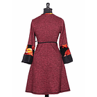 Vestido doble cruce Arrayan  Burdeo SC 2