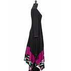 Vestido largo Futrono negro Carmín 4