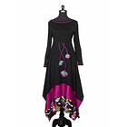 Vestido largo Futrono negro Carmín 5