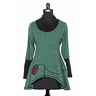Sweater Panguipulli verde/ calce entallado sc 1