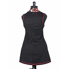 minivestido Jumper Aurora Negro rojo sc 3