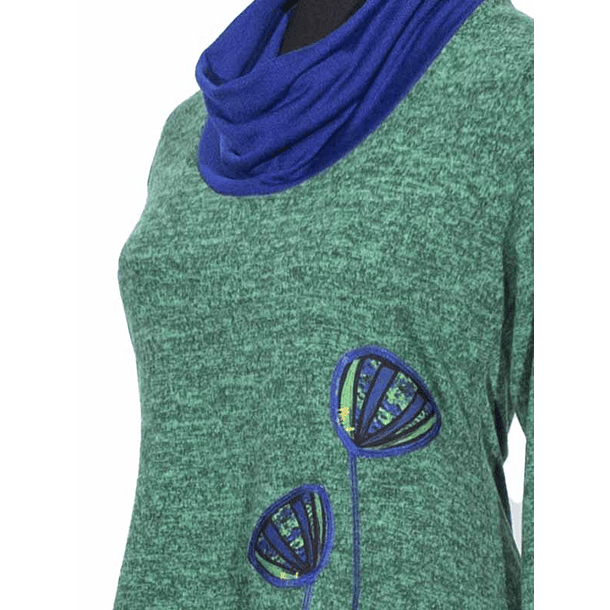 Sweater Caleu verde azul 4