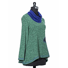 Sweater Caleu verde azul sc 3
