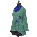 Sweater Caleu verde azul sc 2