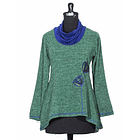 Sweater Caleu verde azul sc 1