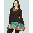 Sweater Kiran lanilla  Negro rojo 7