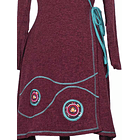 Vestido doble cruce Puelo  Burdeo 5